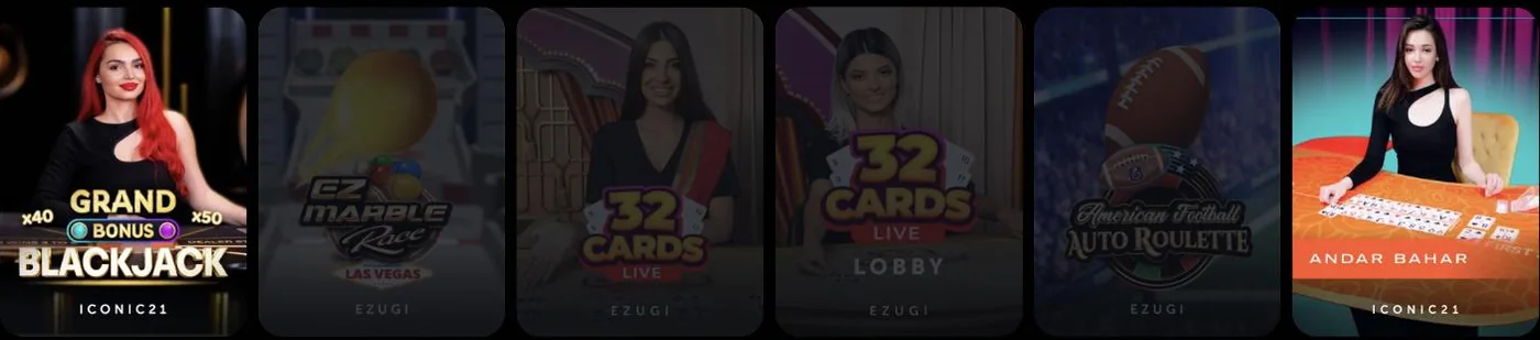Live casino van LuckyBoom: roulette en blackjack-tafels